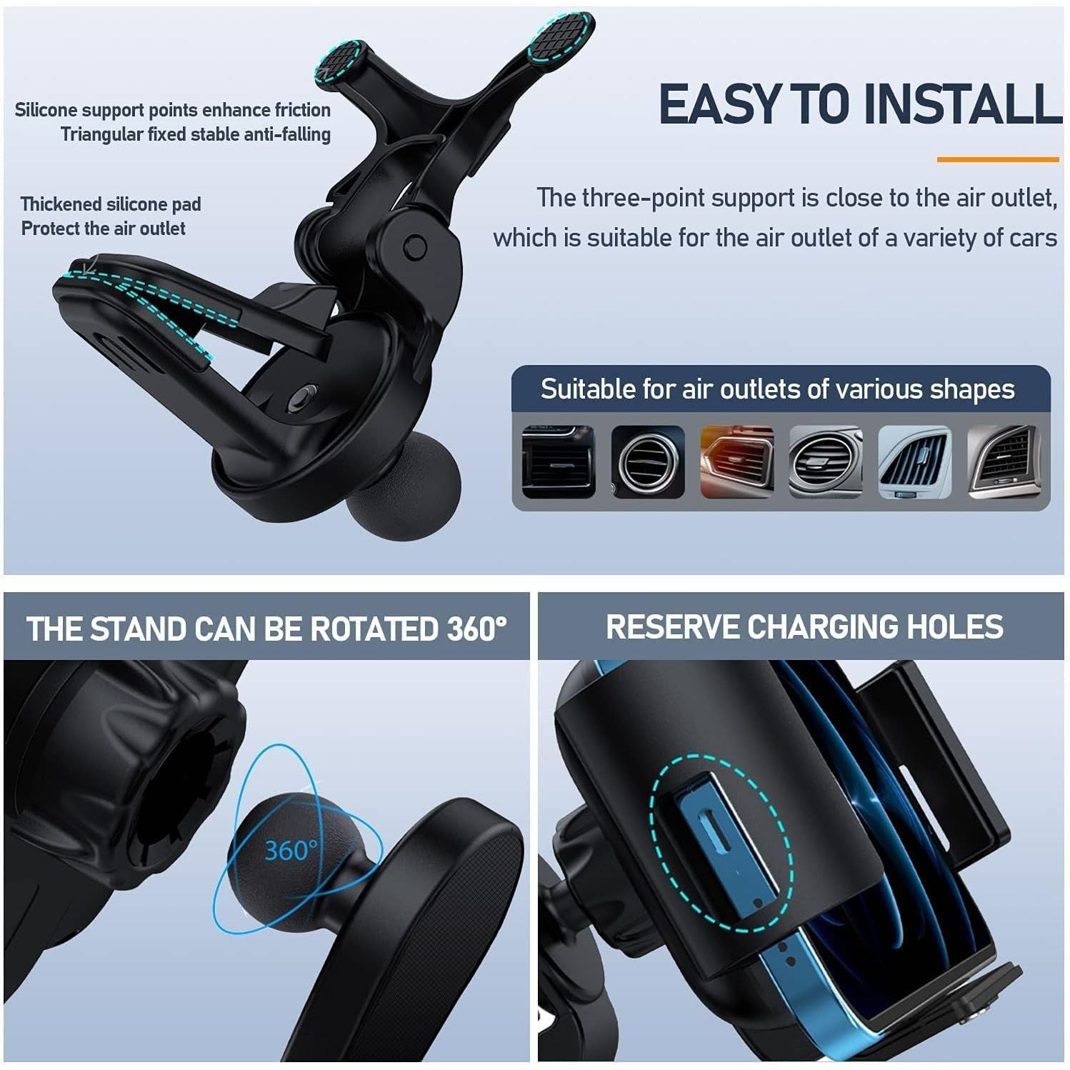 Why Indiglob is the #1 Store for 15W Qi Wireless Car Charger Mount Holder Compatible for Samsung Galaxy Z Fold7 Fold6 Fold5 Fold4 Fold3 Fold2 Fold 4.3in-6.9in Phone Auto Clamp Fast Charger