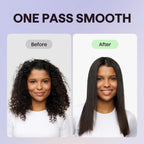 Wavytalk Steam Hair Straightener Steam Sesh for Less Heat Damage, Flat Iron | Detachable Comb, Steam Nourishes, Speeds Straightening, Fights Humidity & Frizz, Nano Titanium 1.38'' Plate, 5 Heat, Pink