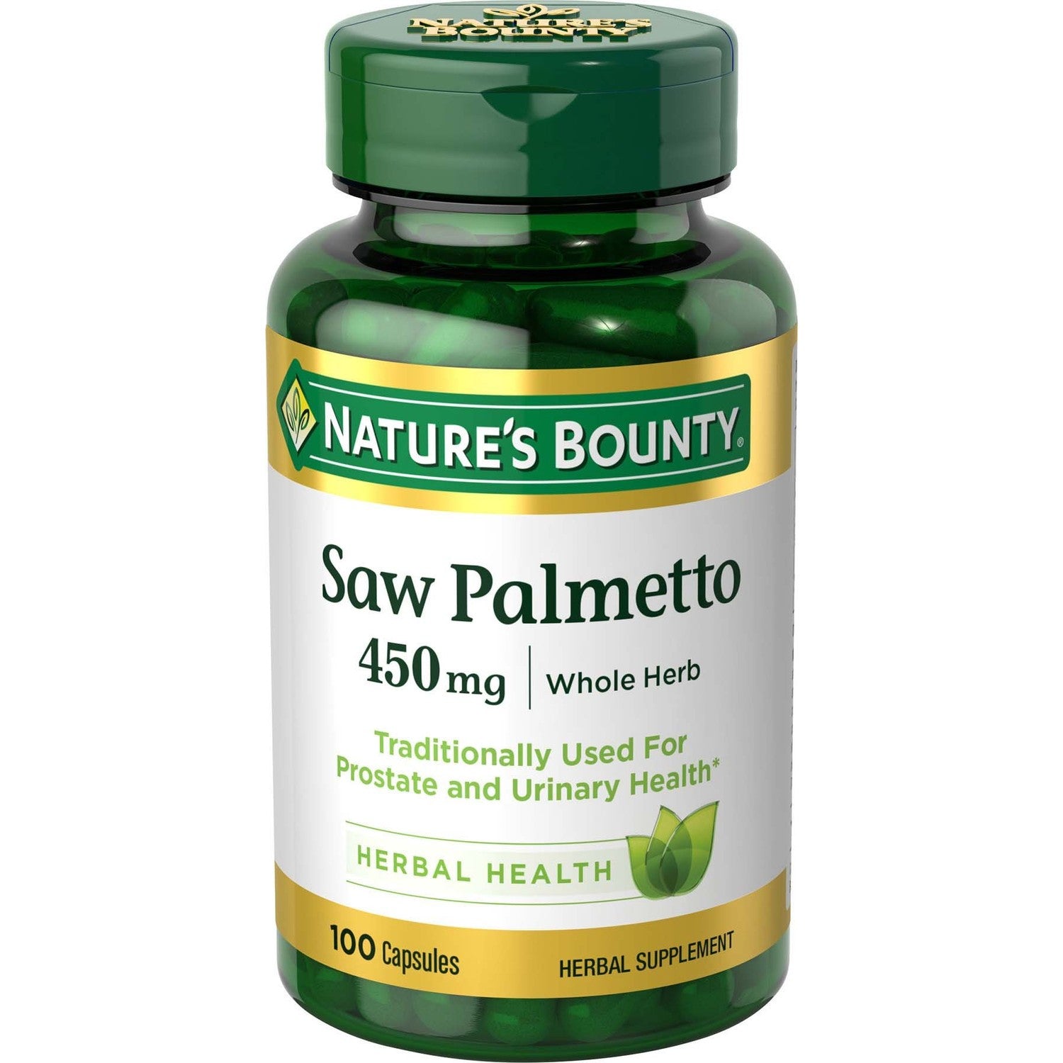Nature's Bounty Saw Palmetto 450 mg, 100 Capsules