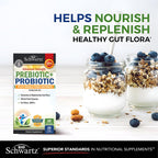 Advanced Prebiotics & Probiotics for Women & Men, 30 Capsules | Digestive Enzymes, L. Reuteri, Inulin Fiber for Immune, Digestive and Gut Health Support - Non-GMO, Gluten-Free, Dairy-Free