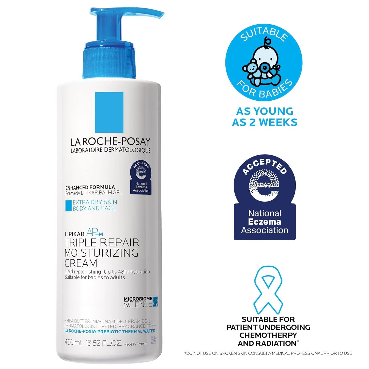 Buy now La Roche-Posay Lipikar AP+ Triple Repair Moisturizing Cream | Face & Body Lotion For Dry Skin | Shea Butter & Niacinamide Moisturizer | Gentle Face & Body Cream For Dry, Rough & Sensitive Skin at indiglob india