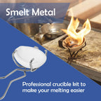 Novellaire 8 Pcs Crucibles Kit for Melting Metal Like Gold and Silver