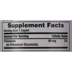 Nature's Bounty Potassium 99mg, 1 Per Day, 100 Vegetarian Caplets | Supports Fluid Balance and Muscle Activity, Normal Heart Function, Potassium Gluconate Dietary Supplement, Gluten Free