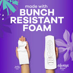 Always Radiant Teen with FlexFoam Pads, Size 4, Overnight Absorbency, with Wings, Unscented, Up to Zero leaks, Zero Feel Protection, 18 Count