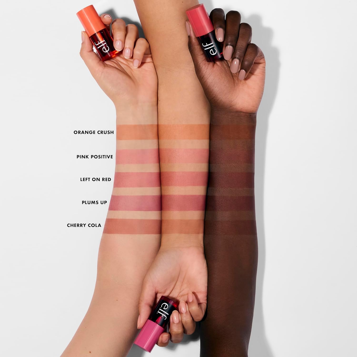 Buy now e.l.f. Sheer For It Blush Tint, Multi-Use, Long-Lasting Lip & Cheek Makeup, Creates A Natural Flush Finish, Vegan & Cruelty-Free, Cherry Cola at indiglob india