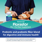 Florastor Advanced Pro+Pre Daily Probiotic and Prebiotic, 30 Capsules | Boosts Good Bacteria with Saccharomyces Boulardii CNCM I-745