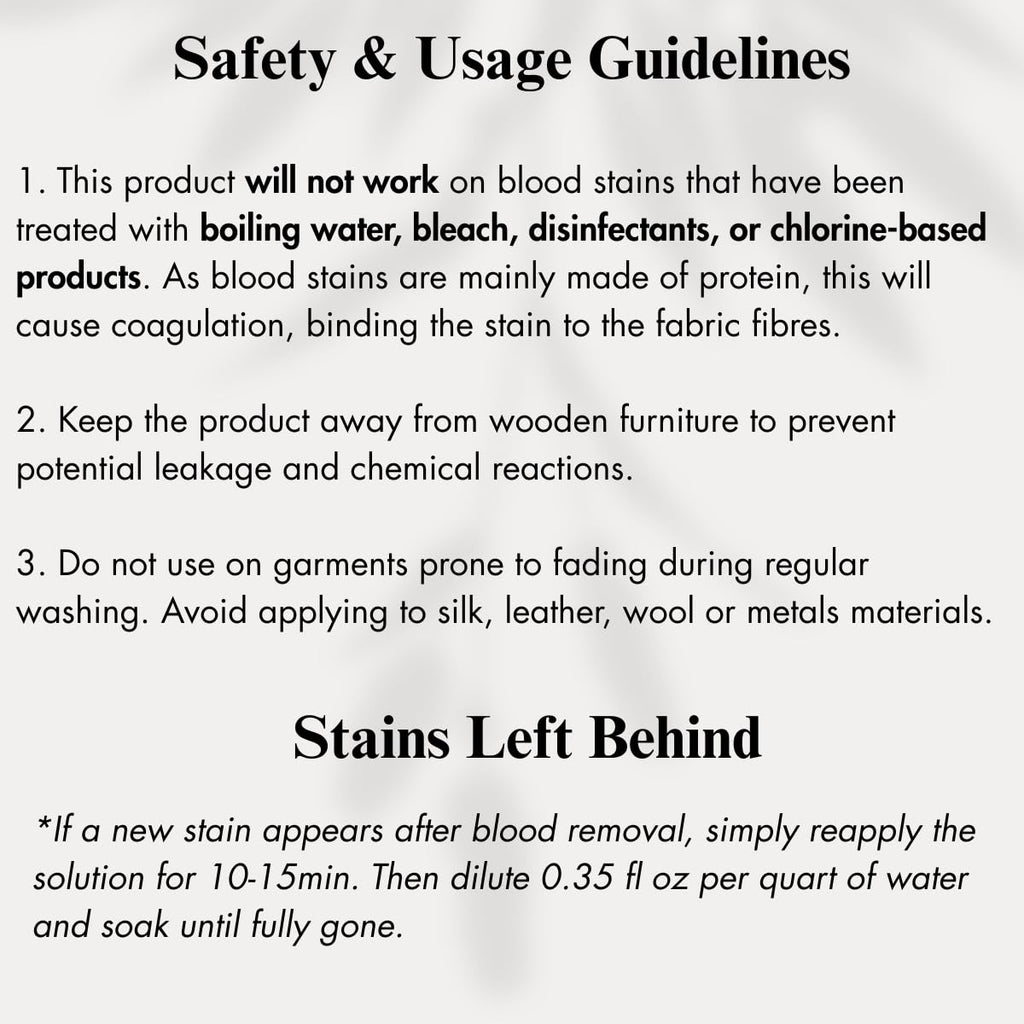 Blood Stain Remover for Clothes (10.14oz)