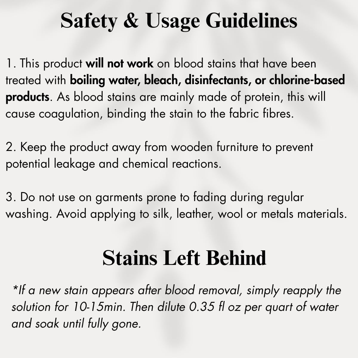 Blood Stain Remover for Clothes (10.14oz)