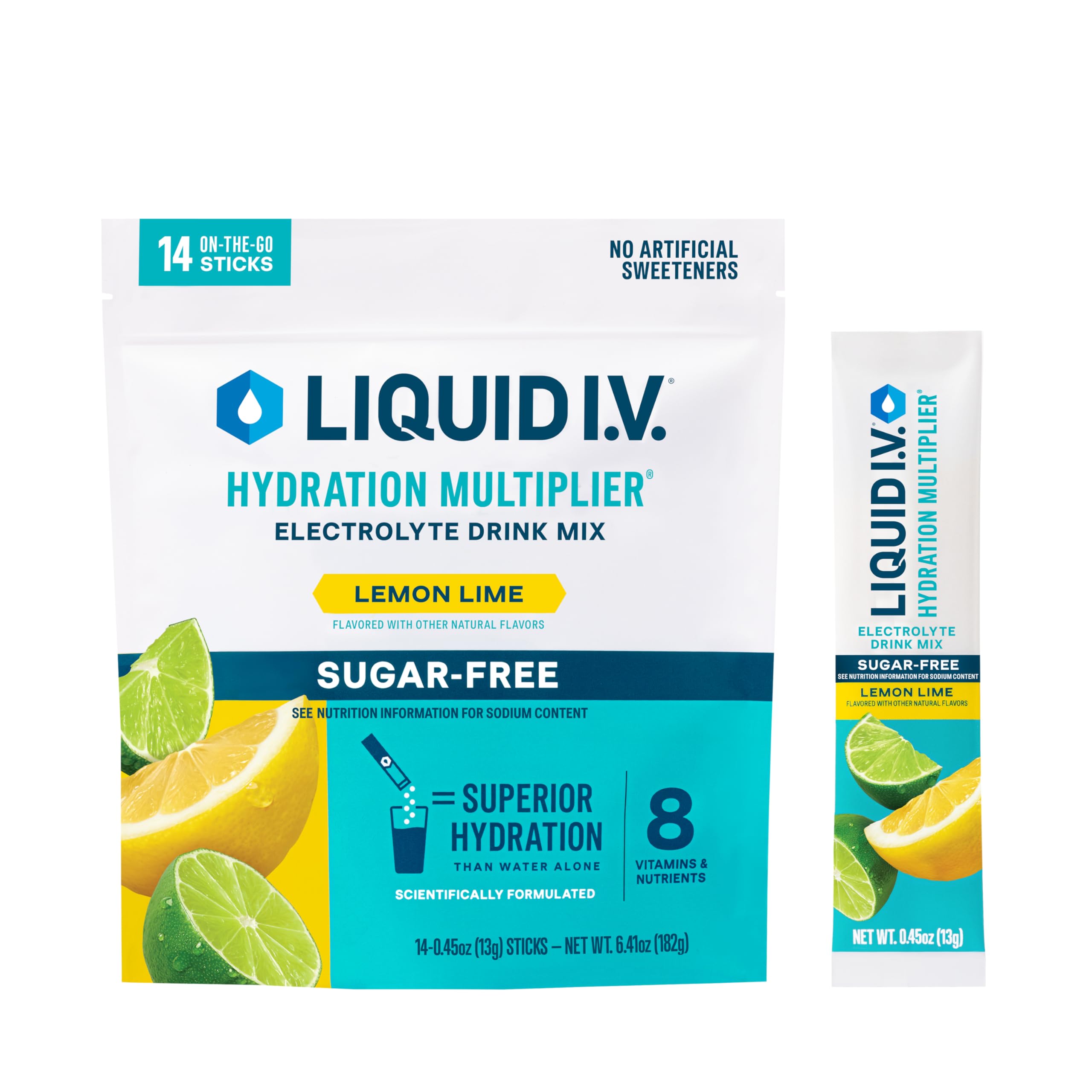 Buy now Liquid I.V.Â® Hydration Multiplier Sugar-Free - Raspberry Lemonade | Electrolyte Powder Drink Mix | 1 Pack (14 Servings) Lemon Lime at indiglob india