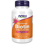 NOW Foods Supplements, Biotin 1,000 mcg, Amino Acid Metabolism*, Energy Production*, 100 Capsules