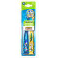 FIREFLY Manual Toothbrush for Kids with Suction Cup, Sonic the Hedgehog, Soft Bristle, 2 toothbrushes + 1 Cover