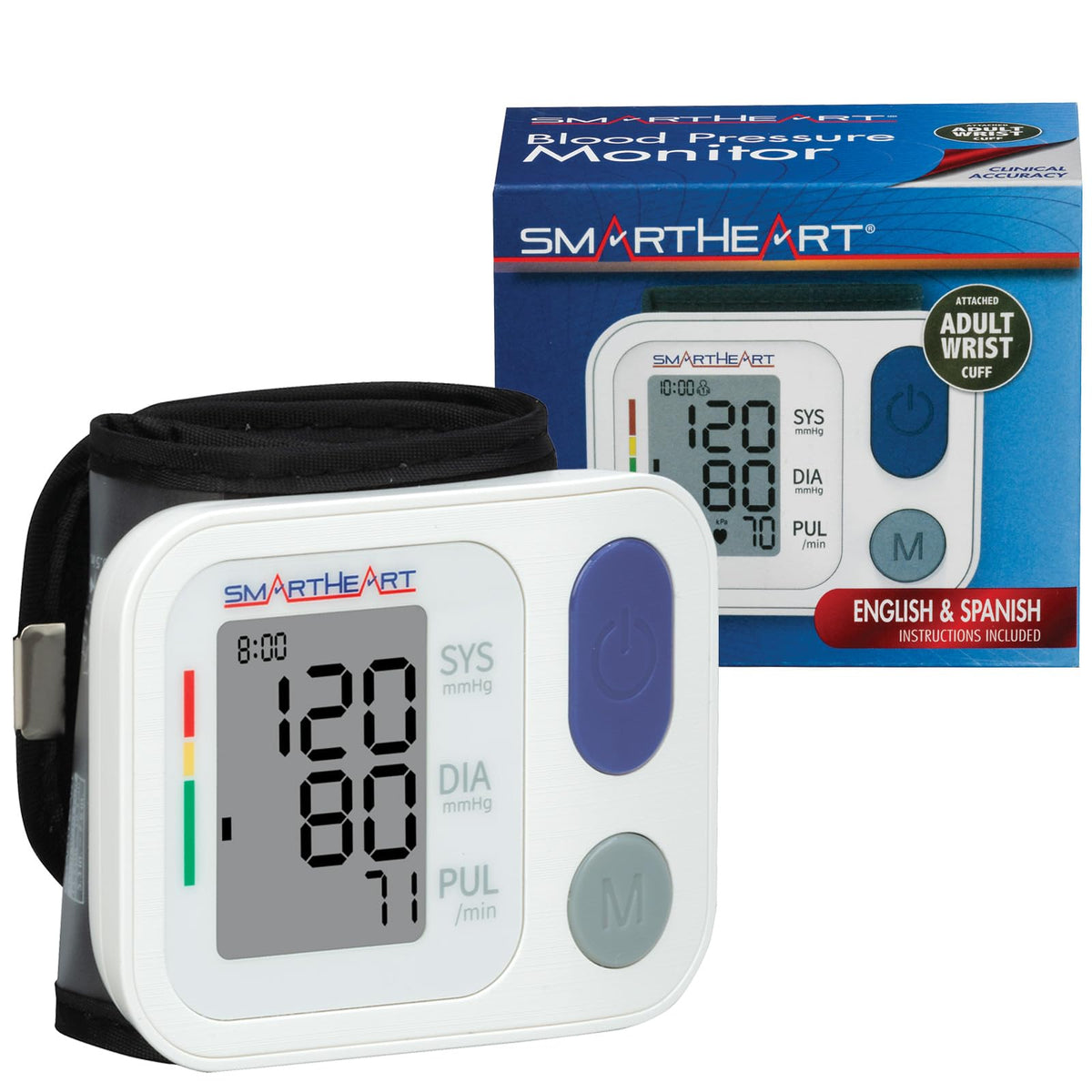 SmartHeart Automatic Wrist Blood Pressure Monitor, Adult