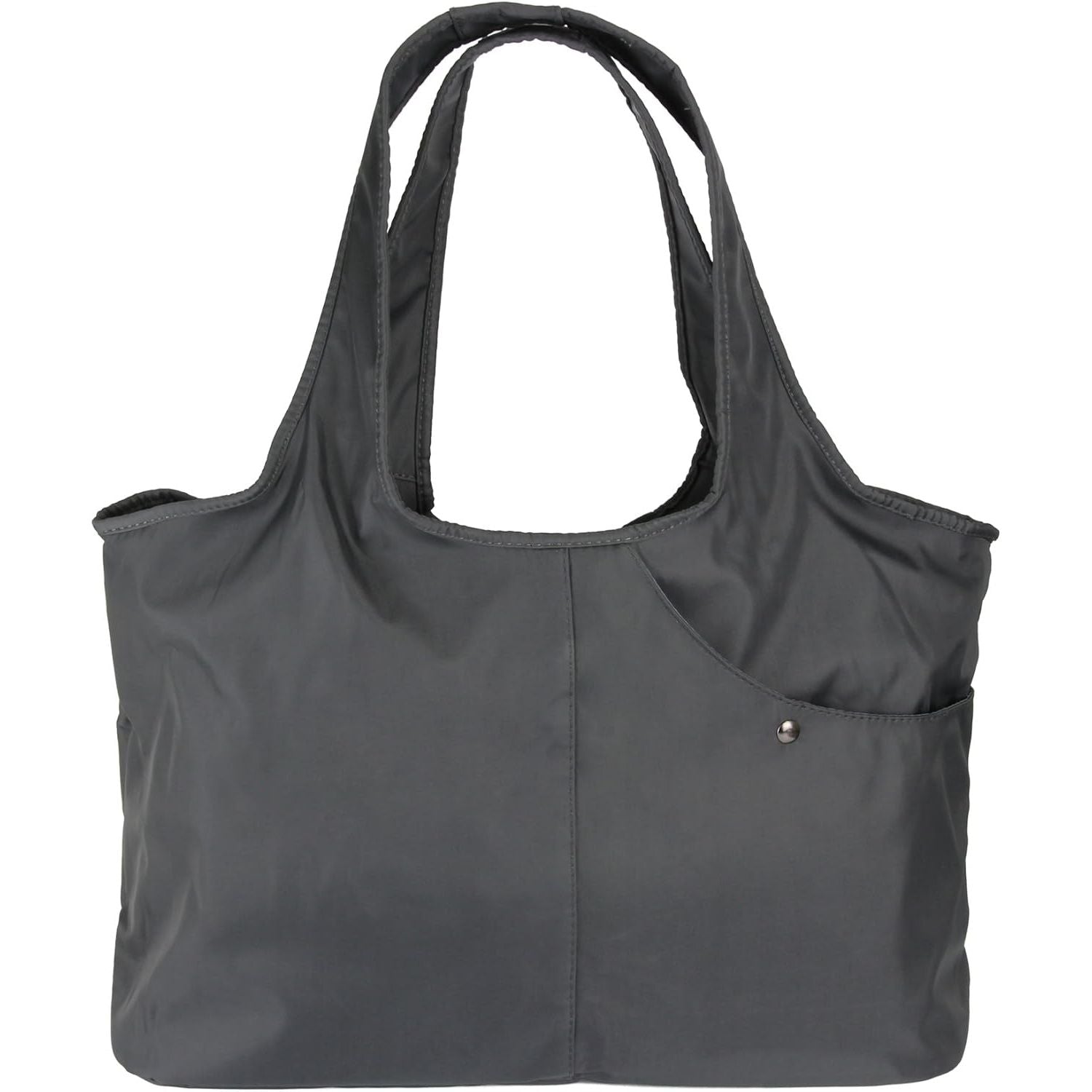 Buy now ZOOEASS Women Fashion Large Tote Shoulder Handbag Waterproof Tote Bag Multi-function Nylon Travel Shoulder(Grey) at indiglob india