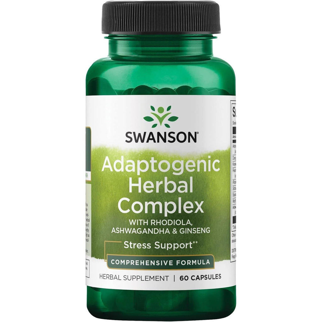 Buy now Swanson Rhodiola Ashwagandha Ginseng Complex Energy Immune Function Nervous System Stress Support Adaptogen Herb Supplement 60 Capsules Default at indiglob india