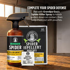 Grandpa Gus's Natural Spider Repellent Pouches, Indoor Deterrent, 10 Pack