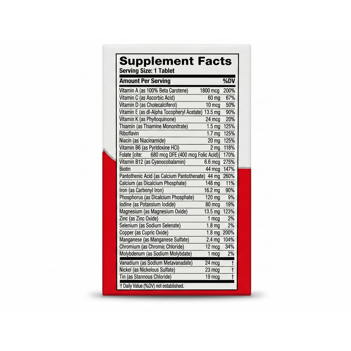 Geritol Multi-Vitamin Nutritional Support Tablets, Balance of 26 Essential Vitamins and Minerals, 100-Count Bottles (Pack of 2)
