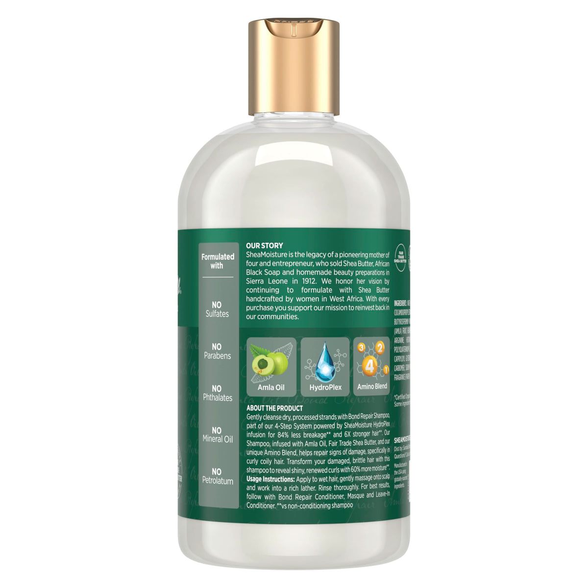 Shea Moisture Bond Repair Shampoo with Amla Oil 13oz