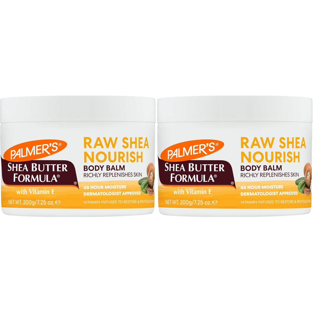 Palmer's Shea Butter Formula Raw African Shea Butter Balm, Nourishing Body Moisturizer for Rough, Dry Skin, 7.25 Ounces (Pack of 6)