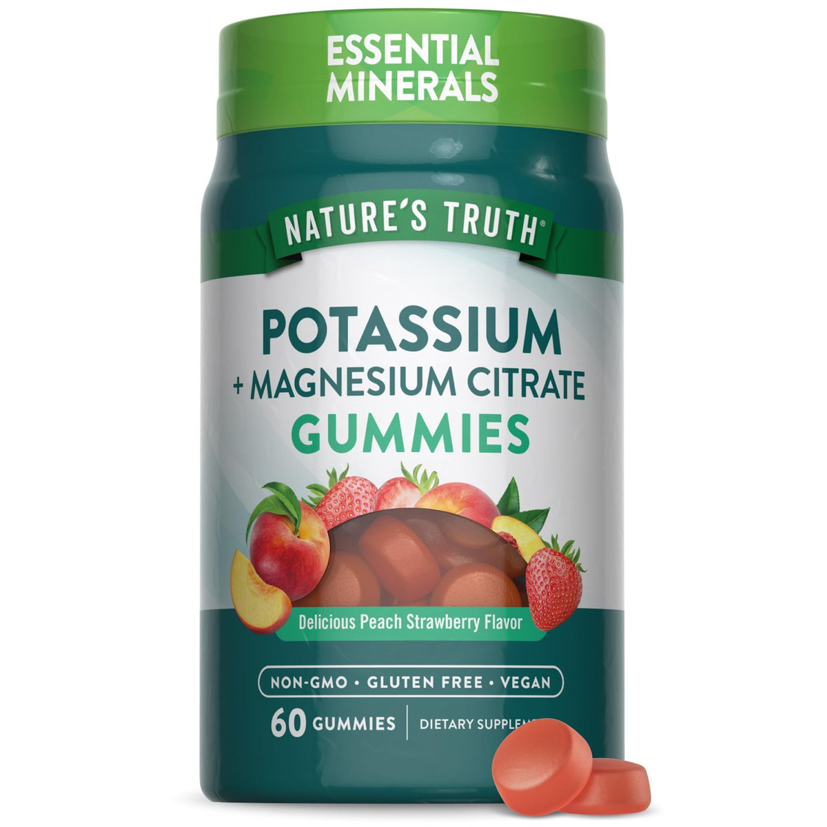 Nature's Truth Potassium Magnesium Citrate Gummies | 60 Count