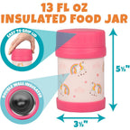 Buy now Bentology Kids Lunch Bag Set w Matching Reusable Food Jar & Hard Ice Pack- Unicorn- Insulated Tote, Stainless Steel thermos & Freezer Pack to Keeps Food Fresh for Hours- Back to School Lunch Box Kits at indiglob india