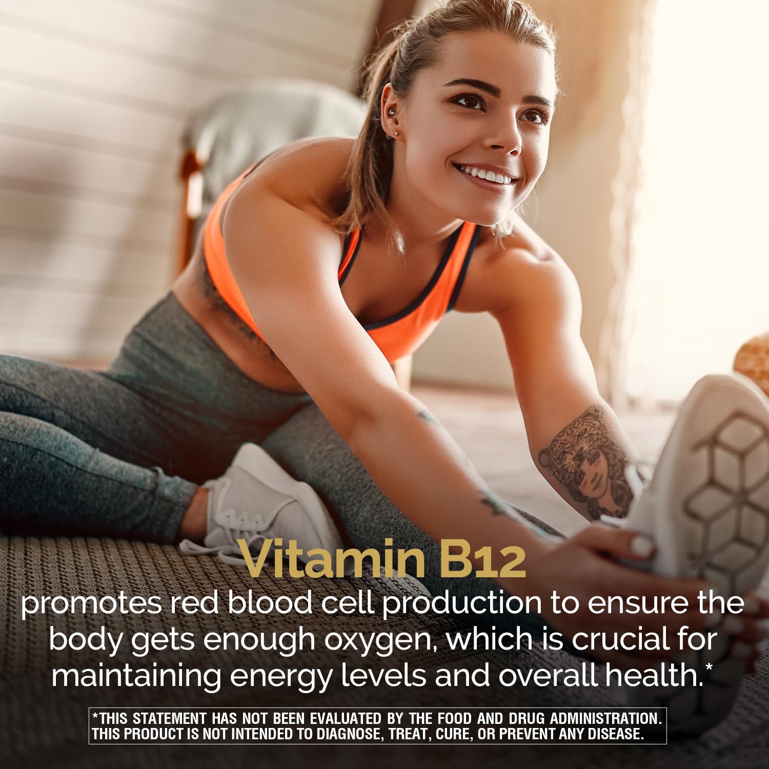 Nature's Wonder Vitamin B12 1000mcg Timed Release Steady Energy 150Tablets | Supports Red Blood Cell Production, Energy Metabolism, Brain & Nervous System Health for Women & Men, Gluten-Free, 150 Days