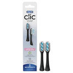 Buy now Oral-B Clic Toothbrush Sensitive Clean Replacement Brush Heads, Black, 2 Count at indiglob india