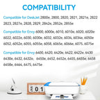 Upgraded Chip 67XL Ink Cartridges Compatible for HP 67 Ink Cartridges Black/Color Combo Pack Work with DeskJet 2855e 2827e 2800e 4255e 2755e 2700 4155e 4227e 2700e 2734e 2852e Envy 6055e 6000 Printer