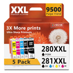 280XXL 281XXL Ink Cartridges Replacement for Canon 280 281 Ink Cartridges