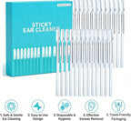 Sticky Ear Cleaning Sticks, 72Pcs Reusable Soft Rubber Adhesive Ear Pick, Gentle Ear Wax Removal Tools, Home Personal Ear Care Kit
