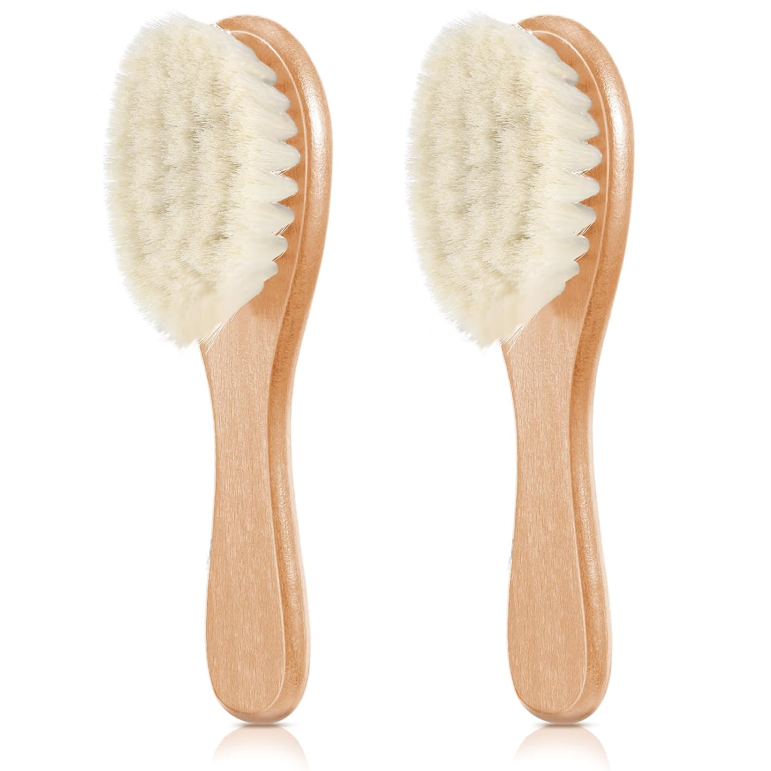 Buy now Shappy 2 Pieces Barber Fade Brush Men Beard Brush Neck Duster Cleaning Grooming Tool Soft Beard with Wooden Handle for Barber Hair Cutting Kits(Black, Red) Wood Color at indiglob india