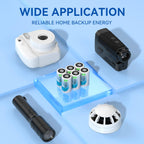 EBL CR2 Battery 6 Pack CR2 3V Lithium Batteries High Capacity, Long Lasting Power for Rangefinder, Cameras, Security Sensors, 10 Years Shelf Life