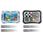 PandaEar 2 Pack Baby Tummy Time Water Mat, Inflatable Water Play Mat Toys