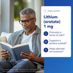 Pure Encapsulations Lithium (Orotate), 90 Capsules | 1 mg, Support for Calmness and Behavior*, Supports Healthy Memory and Behavior*