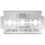 Shaving Revolution Double Edge Razor Blades - 50 Count | Platinum Japanese Stainless Steel - Smooth, Precise & Clean Shave - Fits Standard Safety Razors - Long-Lasting Sharpness