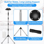 Metal Pool Cover Support Pole: Never Inflate - No Air Leaks All Winter
