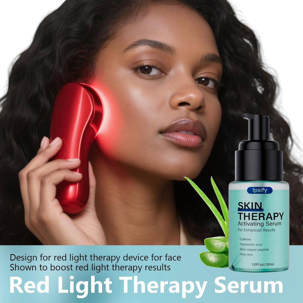 Red Light Therapy Activation Serum, Red Light Therapy Serums for Face and Neck, Hydrating Serum for Face, Facial Serums Anti Aging and Reduce Wrinkles, Pure Formula Facial Serum for Women, 1OZ