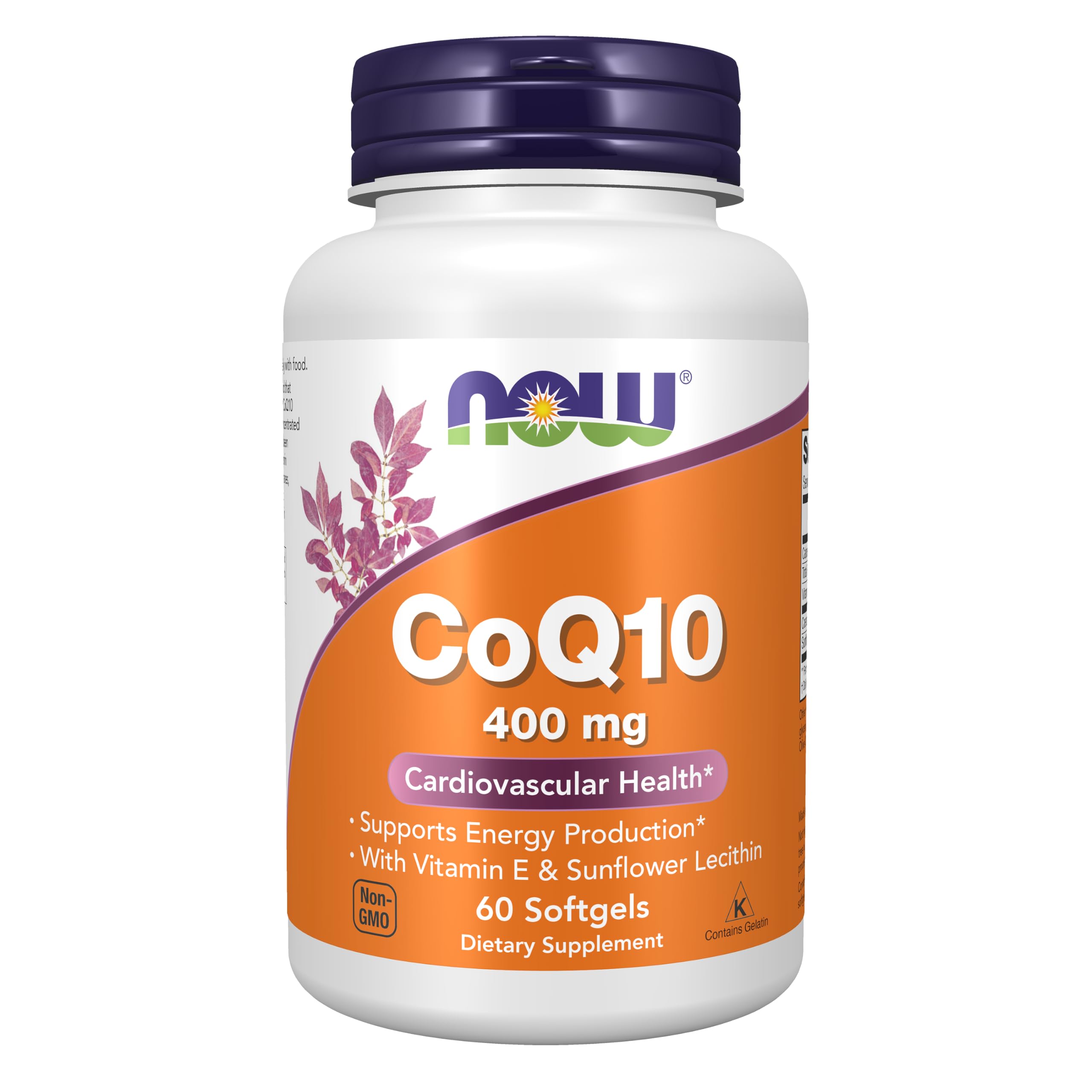 NOW Foods Supplements, CoQ10 400 mg, Pharmaceutical Grade, All-Trans Form produced by Fermentation, 30 Softgels