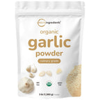 Organic Garlic Powder, 3 lb | Premium Raw Allium Sativum Bulb | Pungent & Savory Flavor | Great for Meats, Vegetables & Spice Mixes | Additive Free, Non-GMO, Bulk Supply