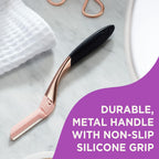 Buy now Schick Hydro Silk Dermaplaning Wand, Dermaplaning Tool for Face | Dermaplane Razor for Women Face, Eyebrow Razor, Peach Fuzz Remover, Includes 1 Weighted Metal Handle with 6 Refill Blades at indiglob india
