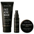 Shield Face Acne System for Men and Boys, Easy 3-Step Clear Skin Kit with 4% Benzoyl Peroxide Face Wash, Adapinoid Spray and Manuka Honey Moisturizer, Clears Breakouts and Balances Oily Skin