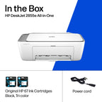 HP DeskJet 2855e Wireless All-in-One Color Inkjet Printer, Scanner, Copier, Best-for-home, 3 month Instant Ink trial included. This printer is only 2.4 ghz capable. (588S5A)