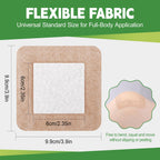 16 Pack Silicone Bandages for Sensitive Skin, 4x4 Latex Free Hypoallergenic Breathable Adhesive Bandage with Gentle Border, Large Wound Care Patches with Easy Painless Removal