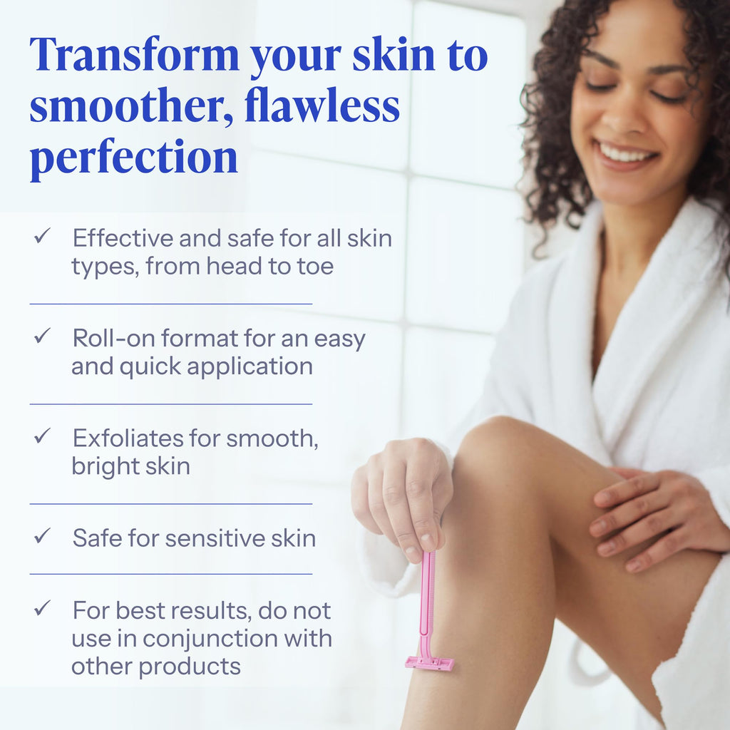 Tend Skin Refillable Roll-On Solution For Razor Bumps & Ingrown Hair 2.5 Oz | Solution for Unsightly Razor Burns, Post Shaving and Waxing Toner, Deodorant, Made in USA