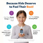 Organic FolinicActive Kids - Folinic Acid + B12, B6 & B2 Cofactors - Gentle Methylation Support for Mood, Energy & Cognition, Age Adjustable Dosing for Kids 1-18, Non GMO, Vegan, Berry Flavor (60mL)