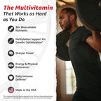 10X Health Methylated Multivitamin - 90 Capsules | Mthfr Supplement: 34-in-1 Formula, 800mcg B12, 5-MTHF & NAC, Methyl B Complex, Non-GMO