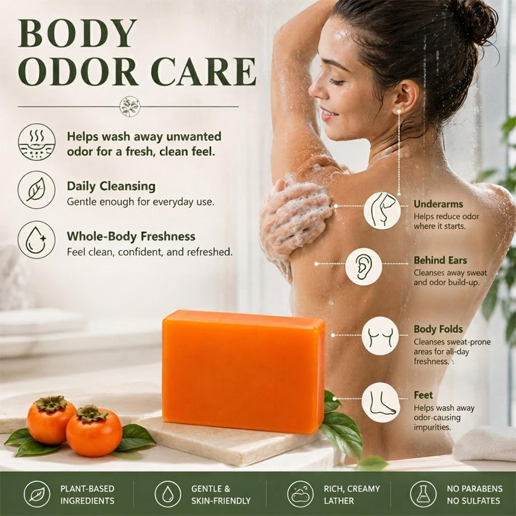 Kaori Deodorizing Persimmon Soap – Natural Body Bar