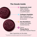 OLLY Glowing Skin, Hydrated & Youthful Skin*, Hyaluronic Acid - 50 Count