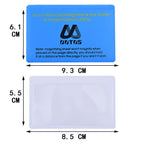 Outus 4 Pack Wallet Magnifier Cards Pocket Credit Card Magnifying Glass