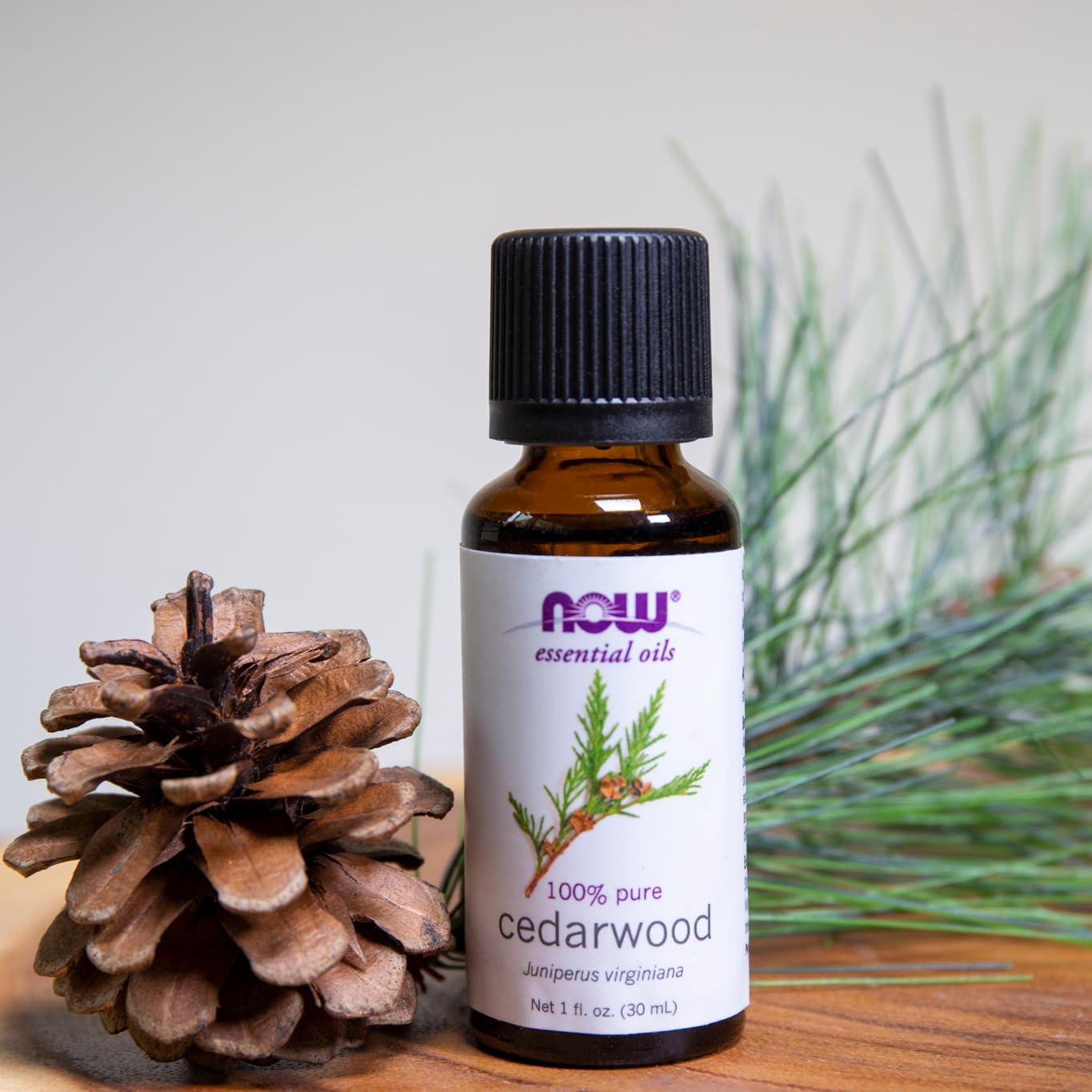 Buy now NOW Essential Oils, Cedarwood Oil, Strengthening Aromatherapy Scent, Steam Distilled, 100% Pure, Vegan, Child Resistant Cap, 1-Ounce at indiglob india