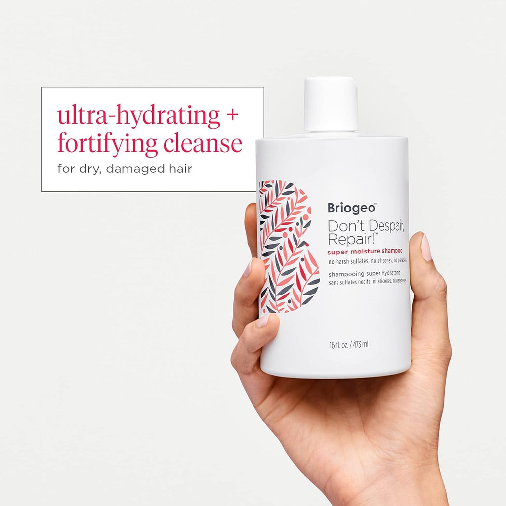 Buy now Briogeo Don't Despair, Repair! Super Moisture Shampoo, Dry Damaged Hair, Hair Shampoo with Argan Oil for Hair, Hair Moisturizer Hair Treatment, Protein Shampoo, Vegan, Cruelty-Free at indiglob india